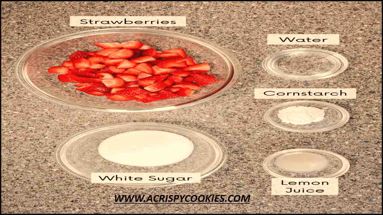 Strawberry Cake Filling-Ingredients