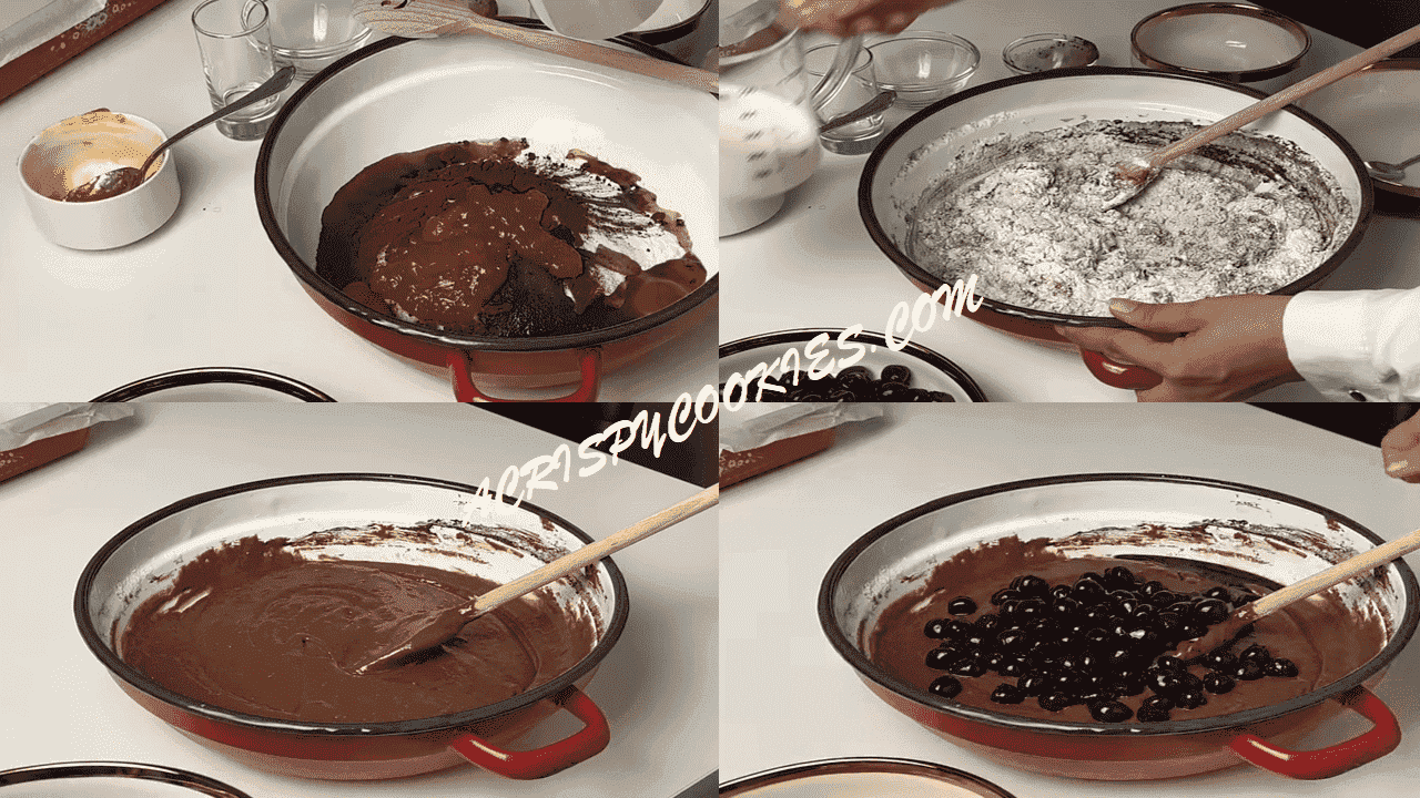 For Chocolate Cherry Cake Instructions