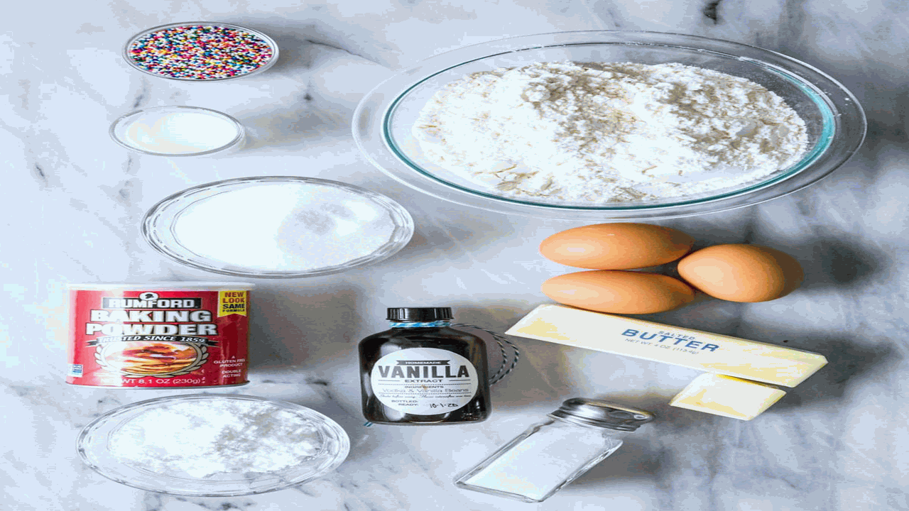 Ingredients to make Italian cookies, you'll need acrispycookies