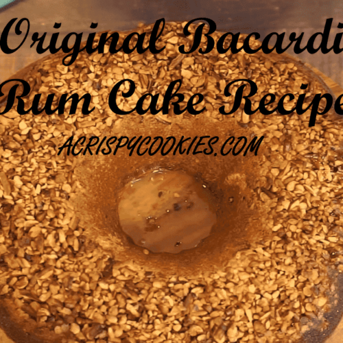 Bacardi Rum Cake Recipe