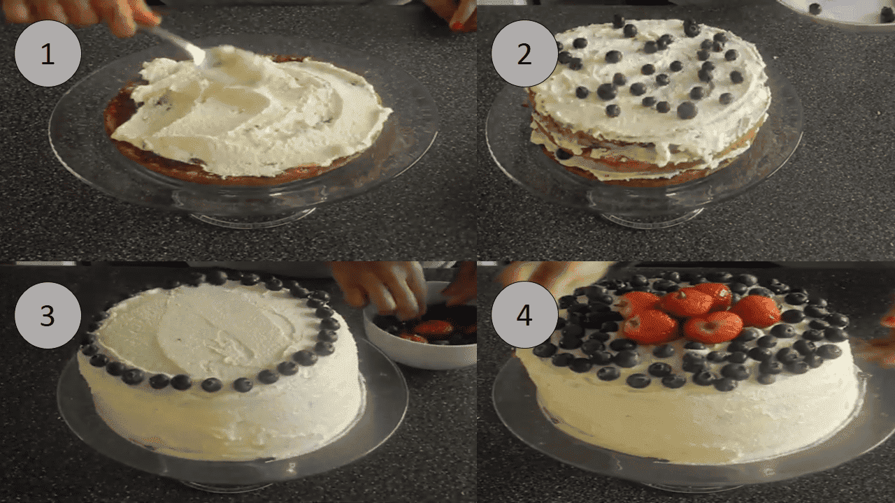 Assemble Chantilly Cake