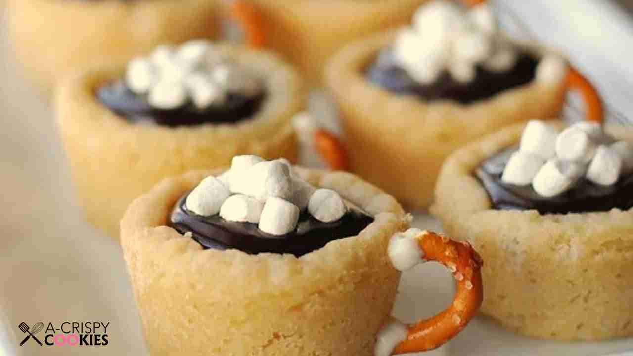 Hot Chocolate Cookie Cups A Crispy Cookies