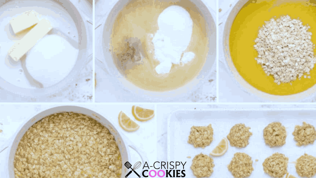 How to Make Lemon Oatmeal No-Bake Cookies