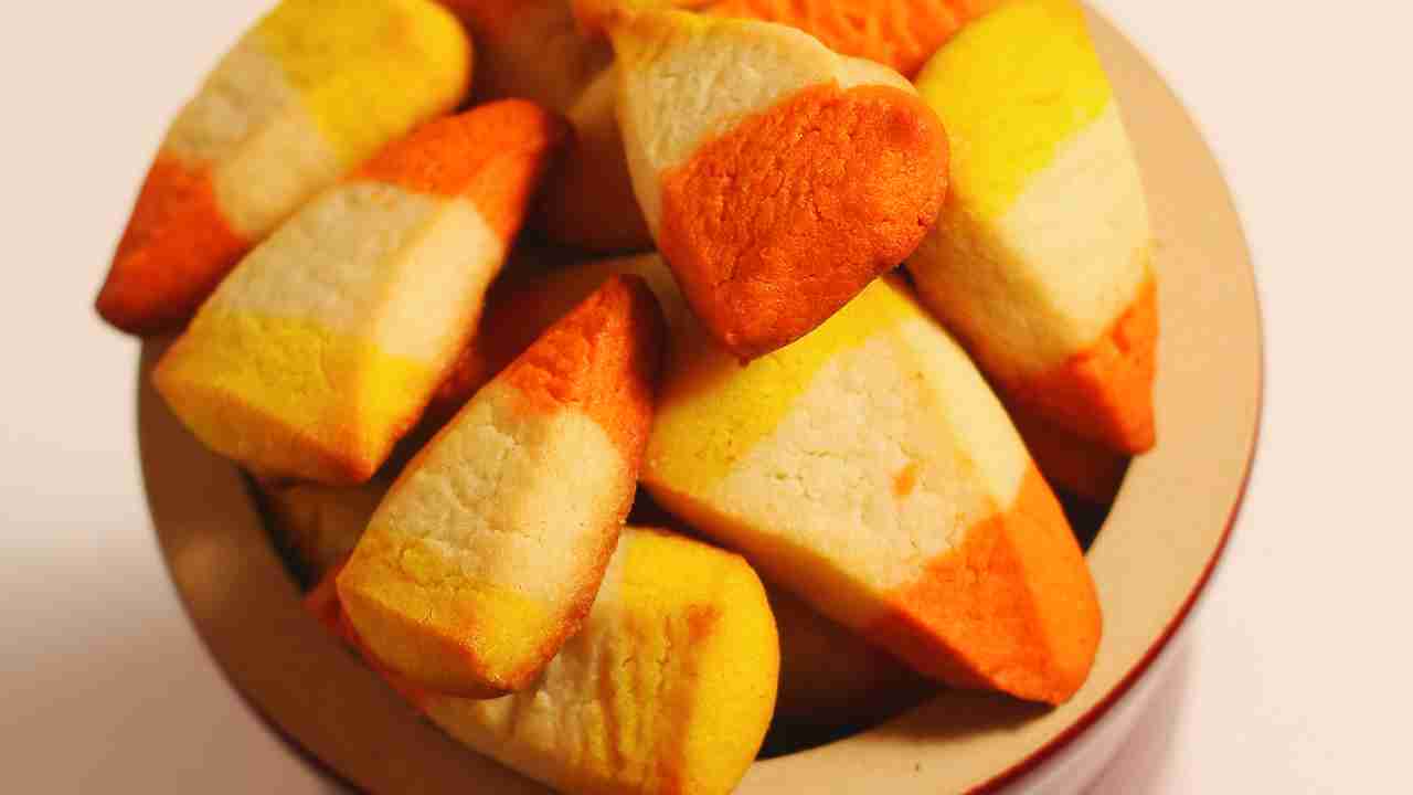 candy corn sugar cookies