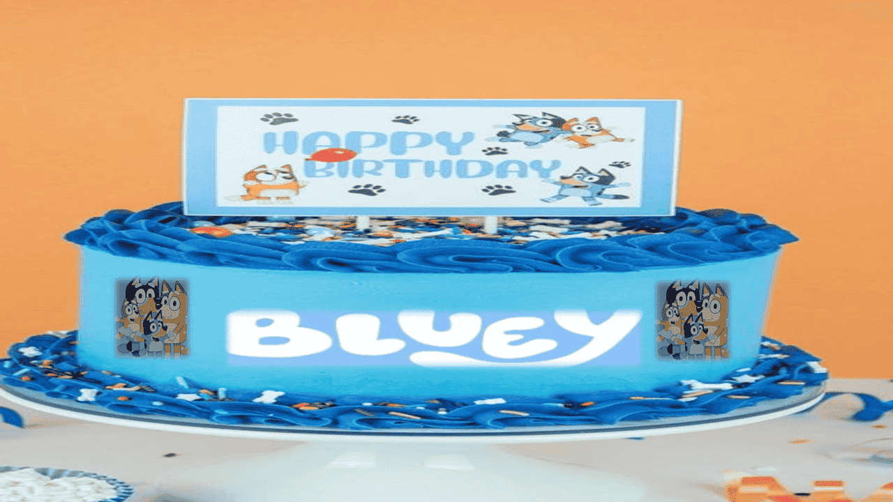 Bluey birthday cake topper