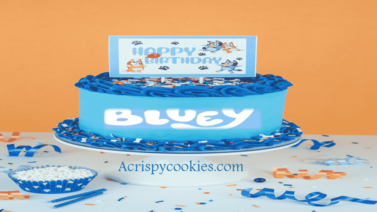 Bluey birthday cake