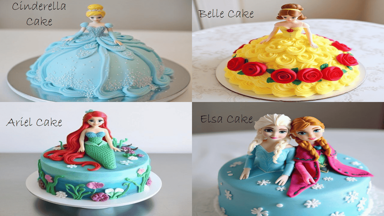 Multi-princess cake